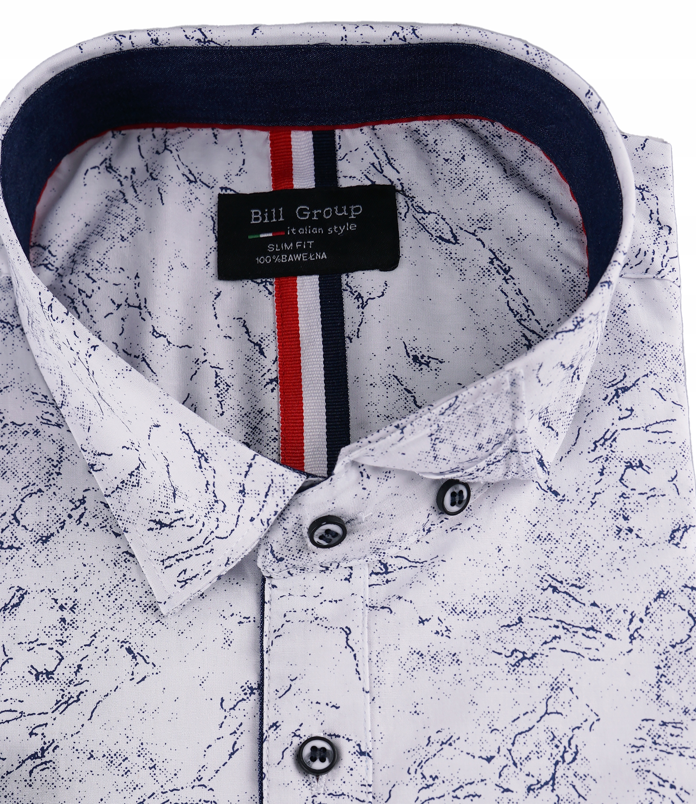 Koszula Męska Biała Garniturowa Wizytowa Casual Krótki Rękaw Duża 6XL 50/51