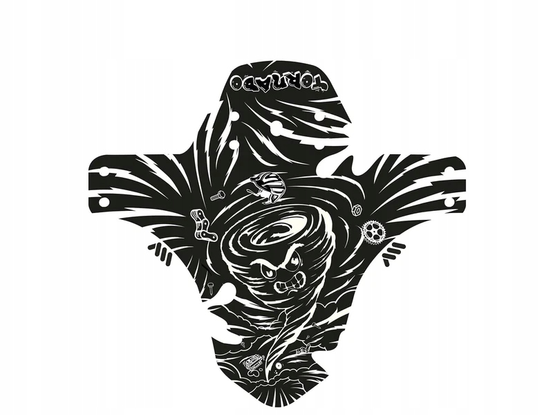 Przedni Błotnik Rowerowy 26 27.5 29 Ams Tornado Biały