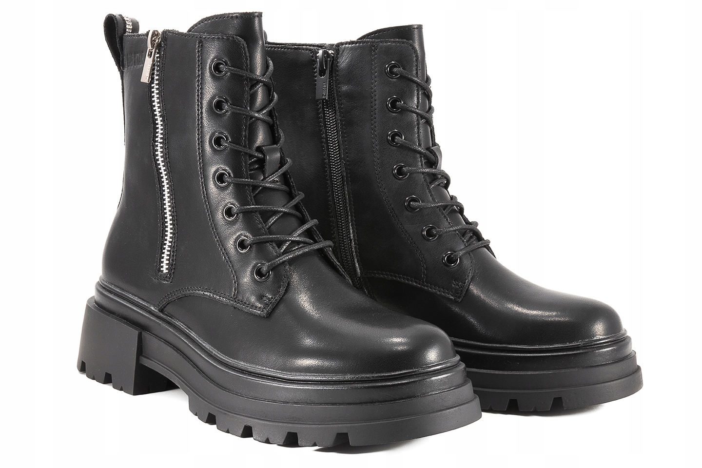 Big Star OO274A257 Boty Kotníkové Boty Zimní Kanady Zateplené Kůží černé 39