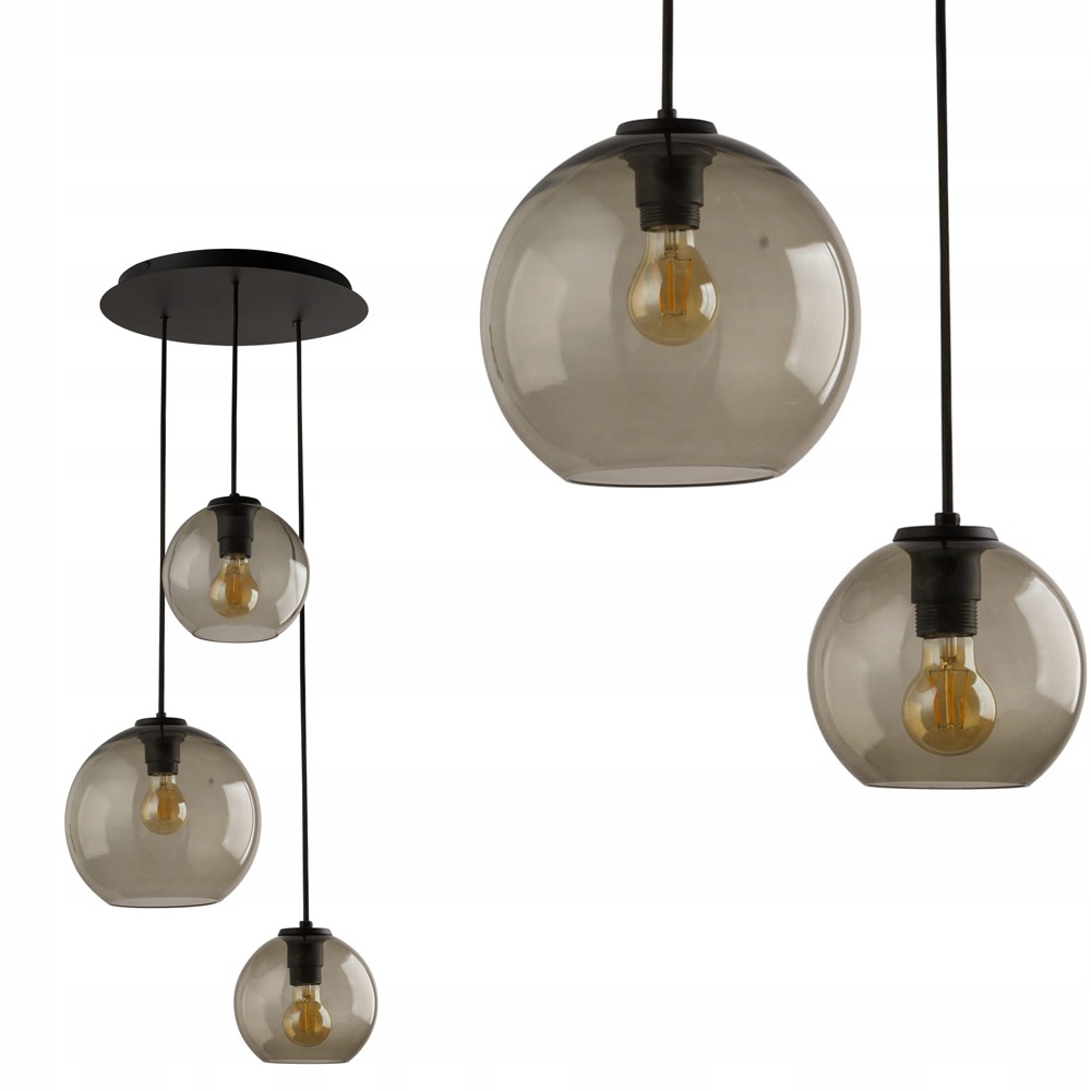 Lampa wisząca Vetro III szklane ozdobne klosze do salonu 7641 Nowodvorski