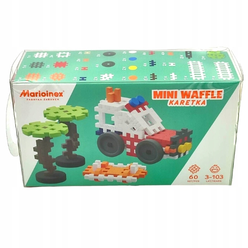 

Klocki Marioinex Mini Waffle Karetka 60 szt Wafle