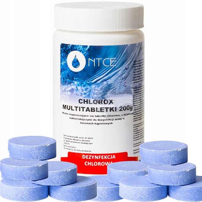

chlor do basenu multi tabletki 1kg 5 x 200G Ntce