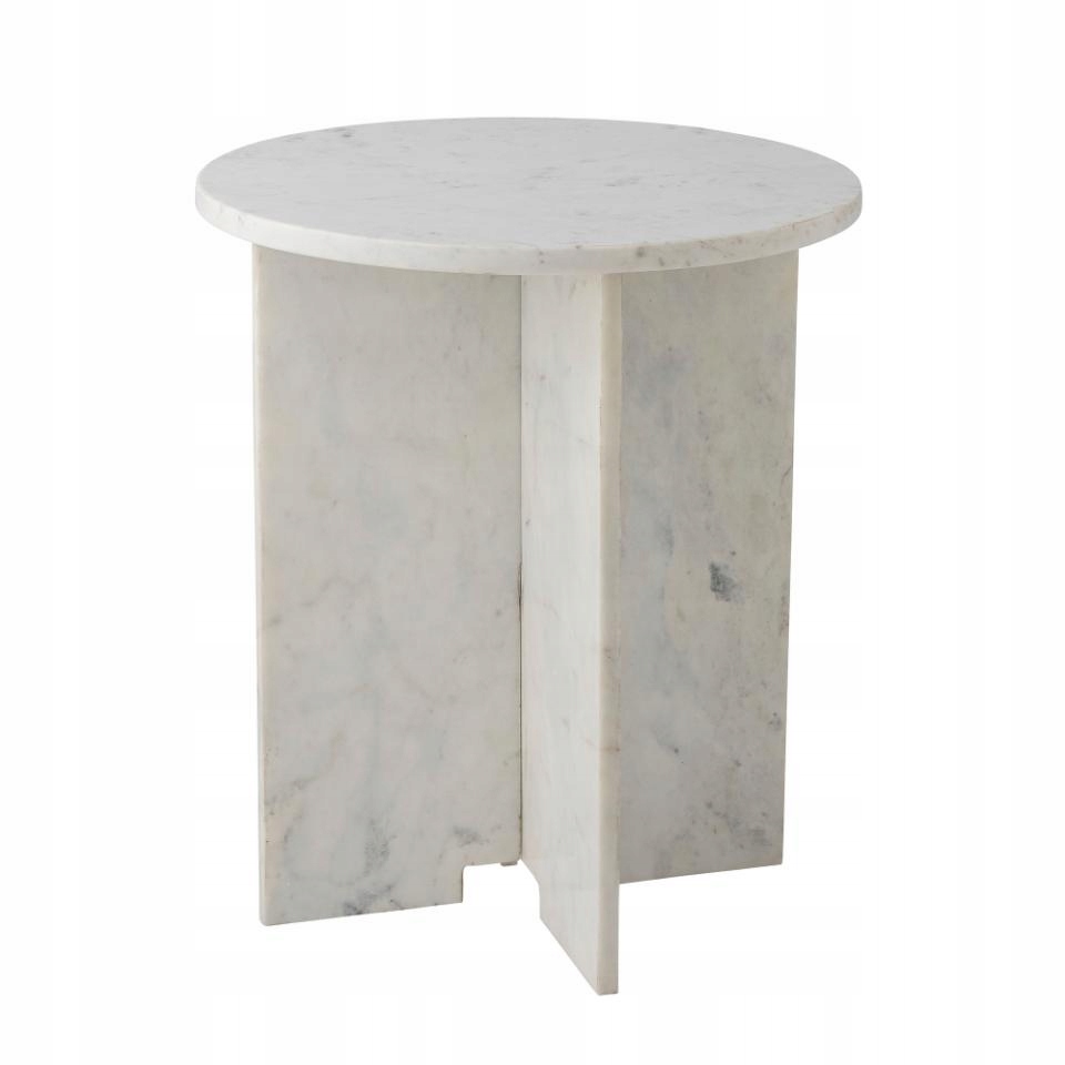 Bloomingville Jasmina Mramorový Konferenčný Stolík Bočný Biely Mramor