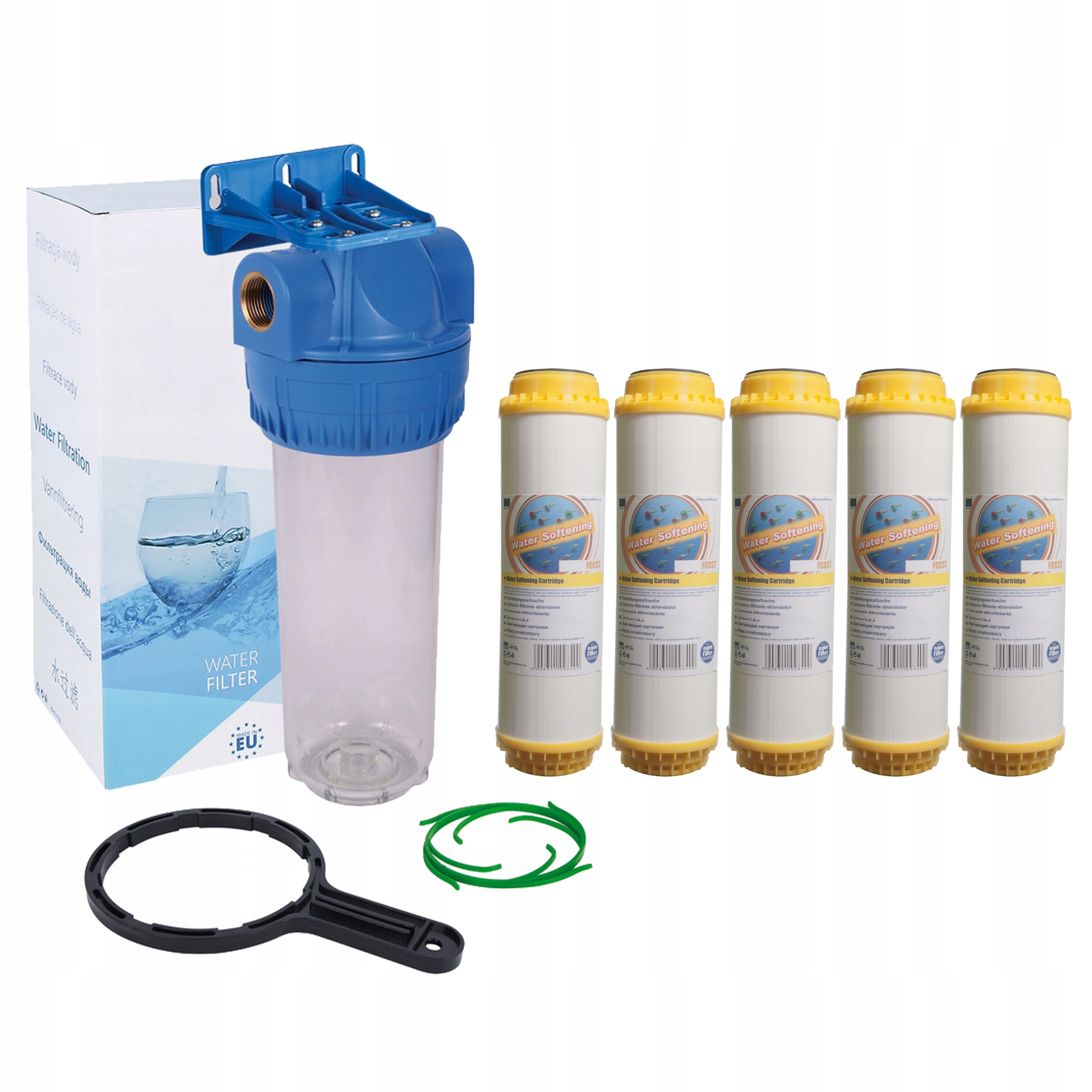 KORPUS NARUROWY 3/4 FILTR WODY 5x ZMIĘKCZACZ FCCST