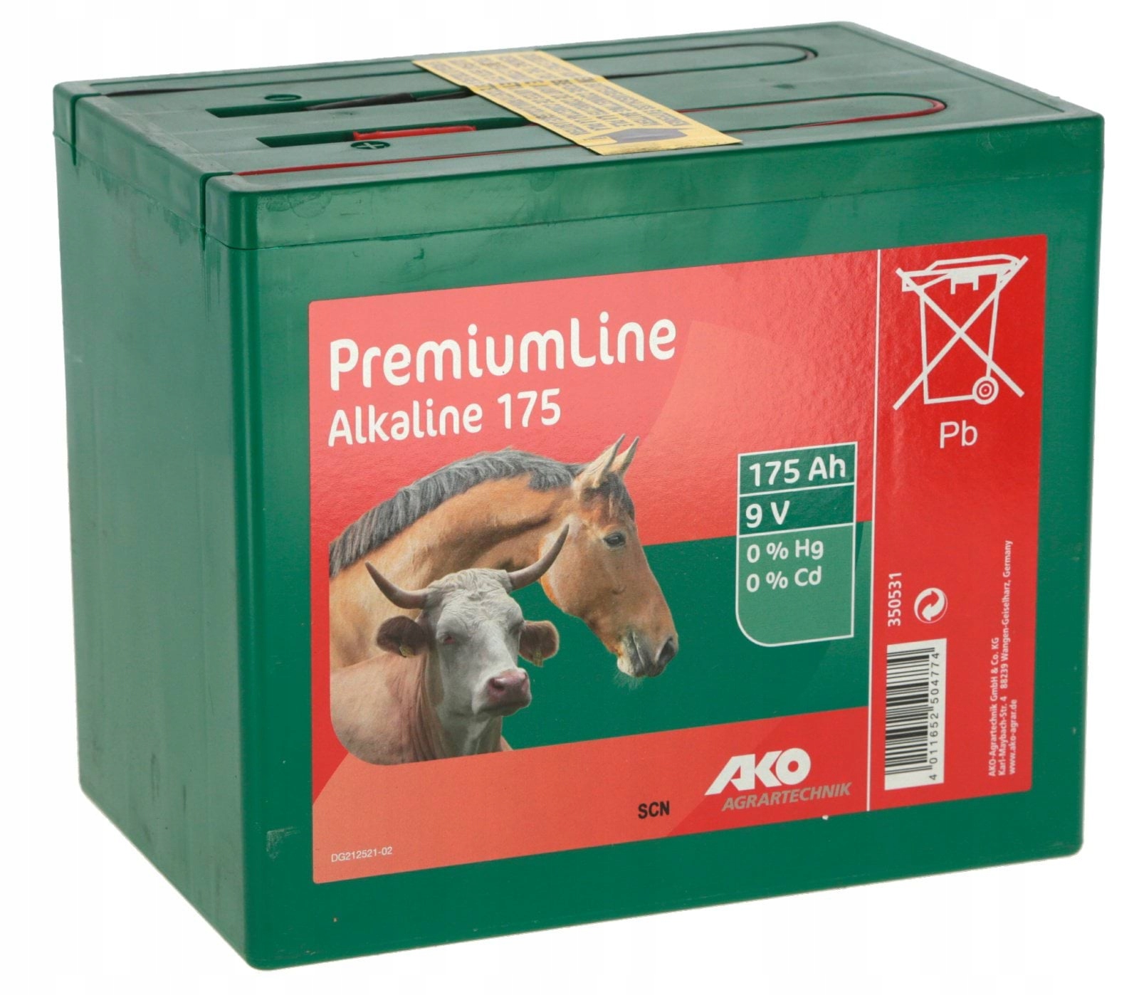 Alkalická Baterie Pro Elektrizátor 9V 175Ah Ako