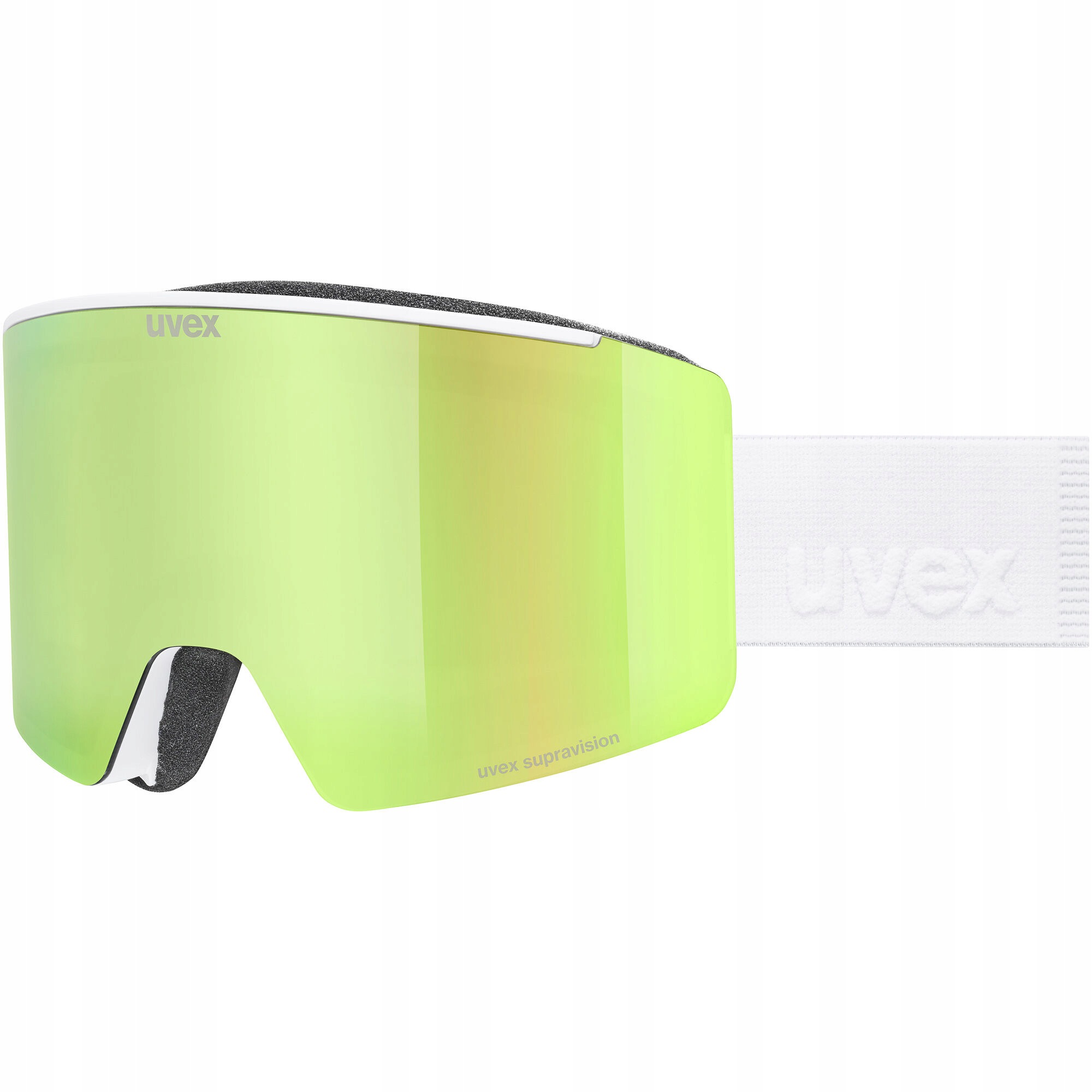 Gogle Narciarskie Uvex Ignite Fm mirror yellow green S3 white matt Otg