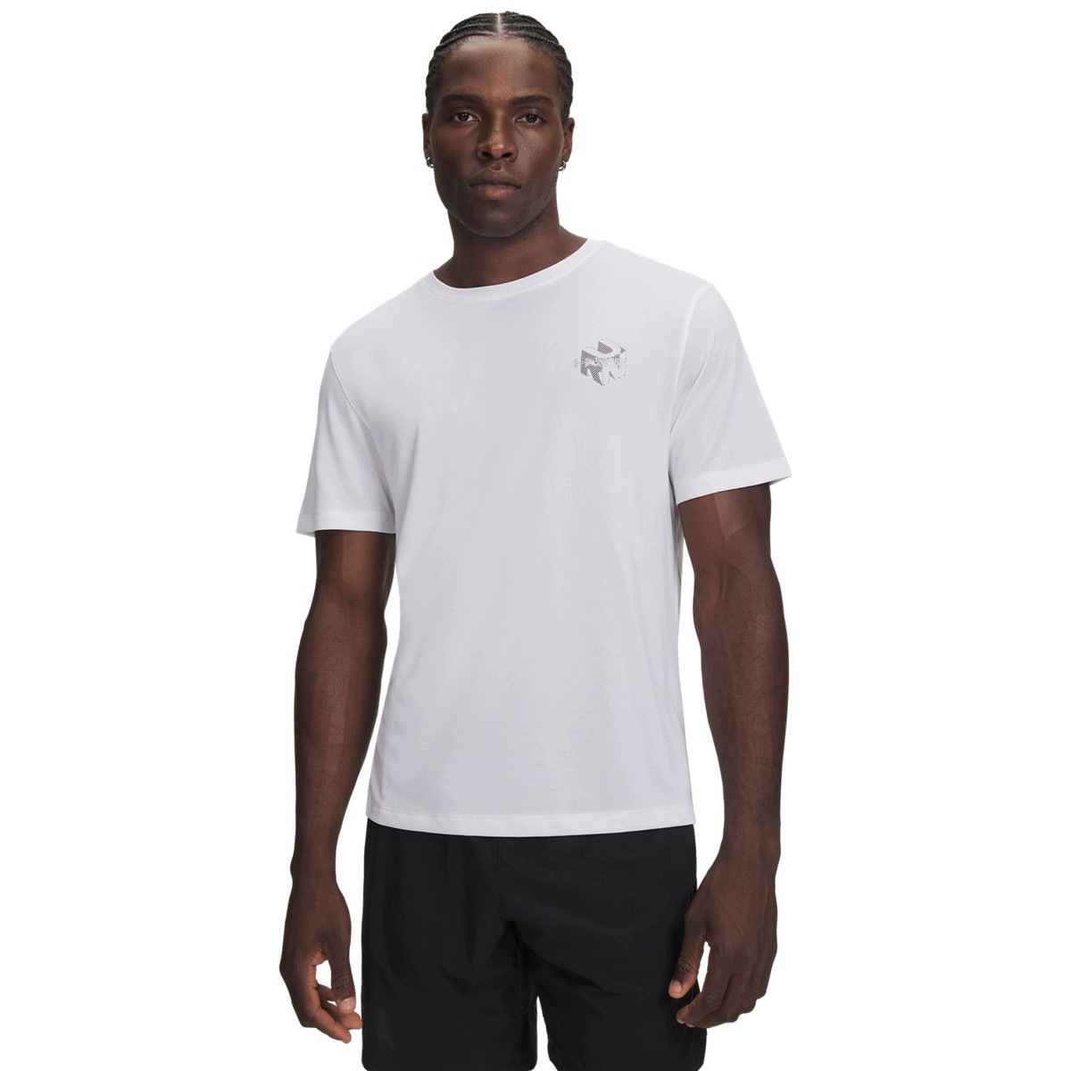 Męska koszulka do biegania Under Armour Ua Velociti Run Cube Biały L