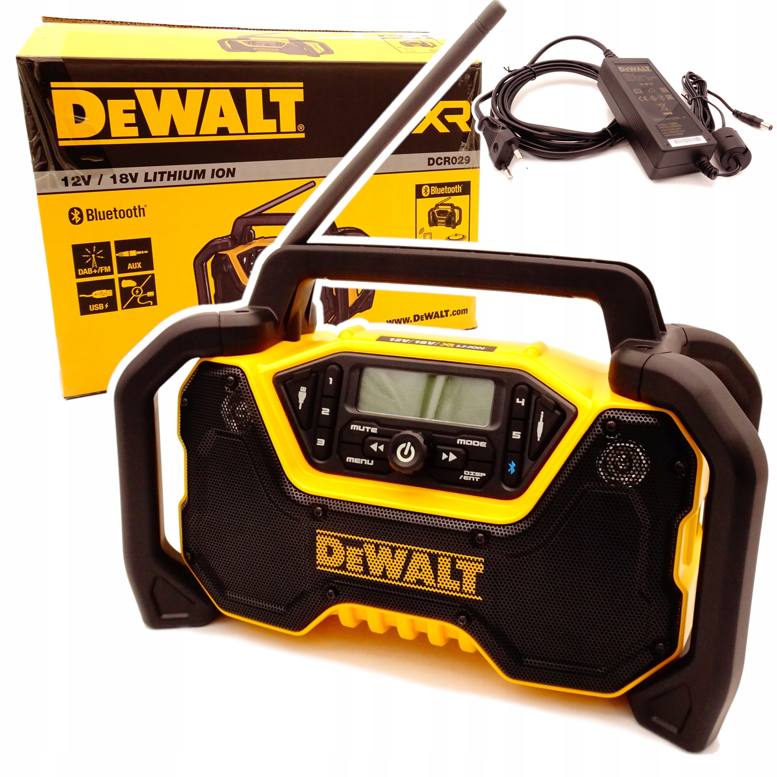 

Radio Dewalt DCR029 BUdowlane Dab+ 18V Zasilacz