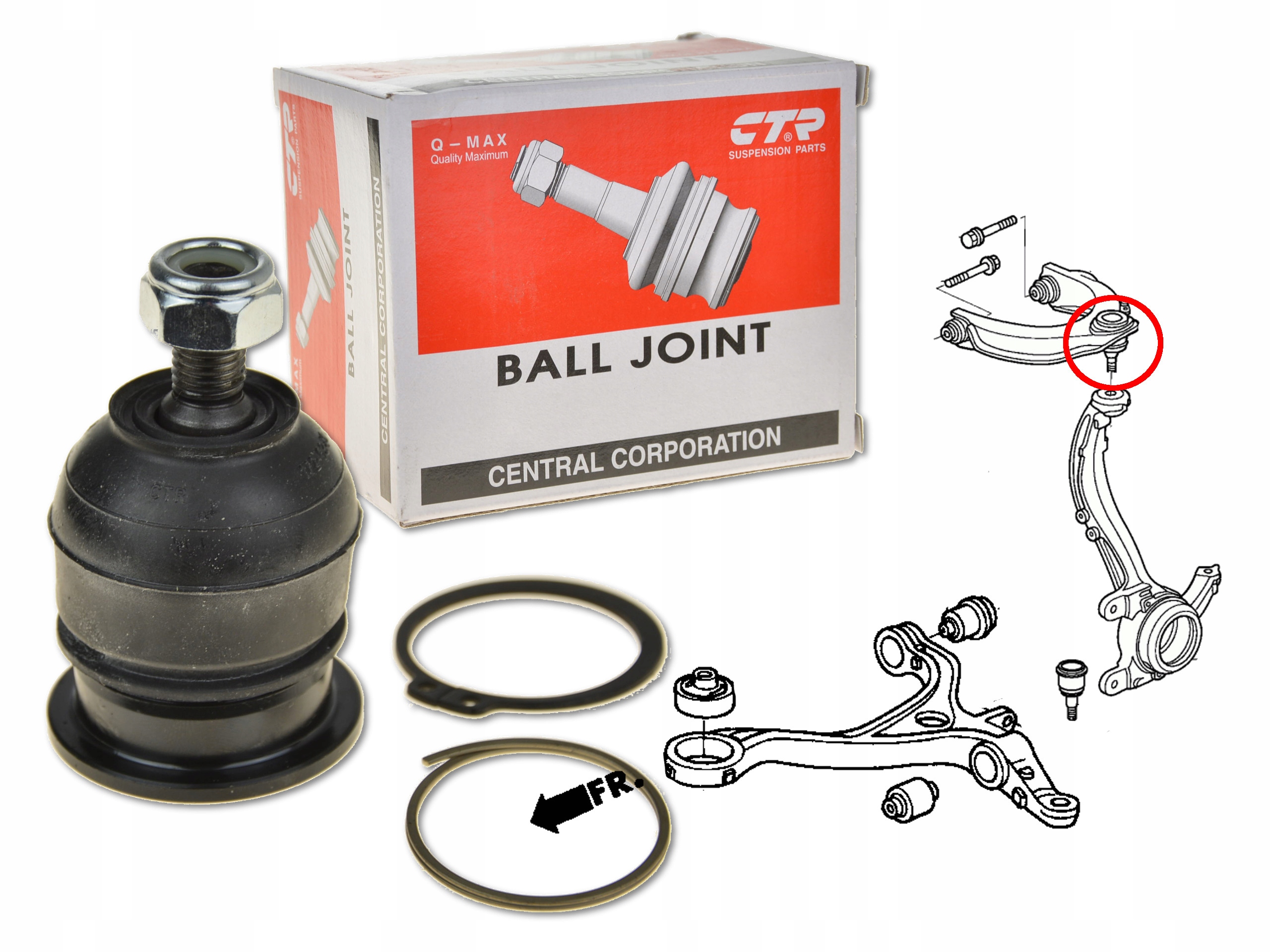 

Honda Accord 02-08 2.0i 2.4i Sworzeń Wahacza Przód