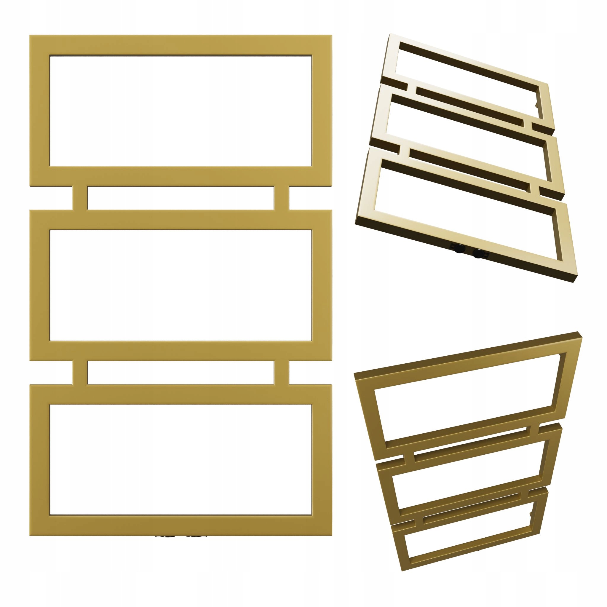 Dekorativní radiátor Glamur 1000x380 antik světlý