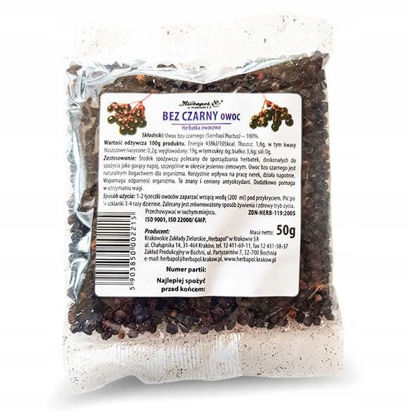 

Herbapol Bez Czarny Owoc Herbatka Ziołowa 50 G