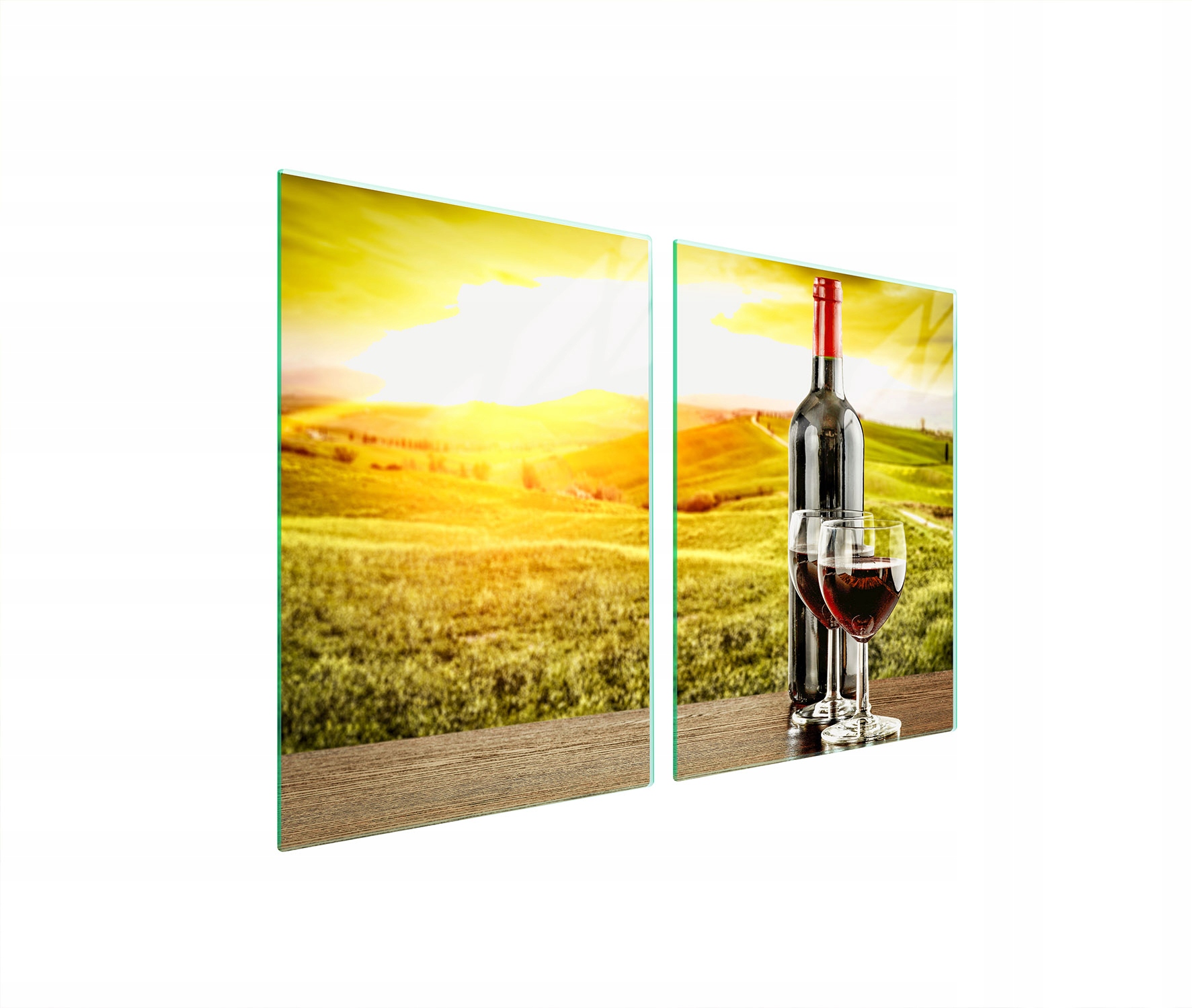 Skleněná Ochranná Deska Do Kuchyně 2x45x52 Víno Tvrzené Sklo