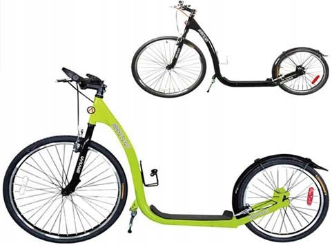Zelená cyklistická koloběžka Spartan 26/20"