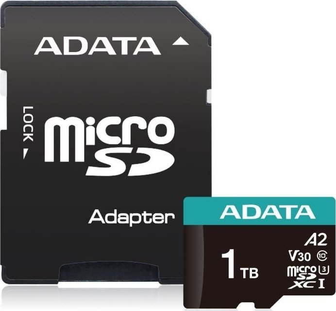 Karta pamięci microSD Adata Premier Pro 1TB UHS1 U3 V30 100/85 MB/s adapter
