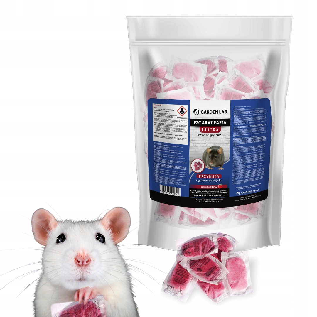 ESCARAT PASTA SILNA TRUTKA NA MYSZY SZCZURY 5 KG