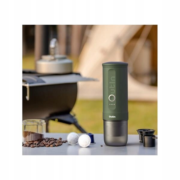 Outin Nano Prenosný espresso kávovar, farba lesná zelená OTEM-01-FG