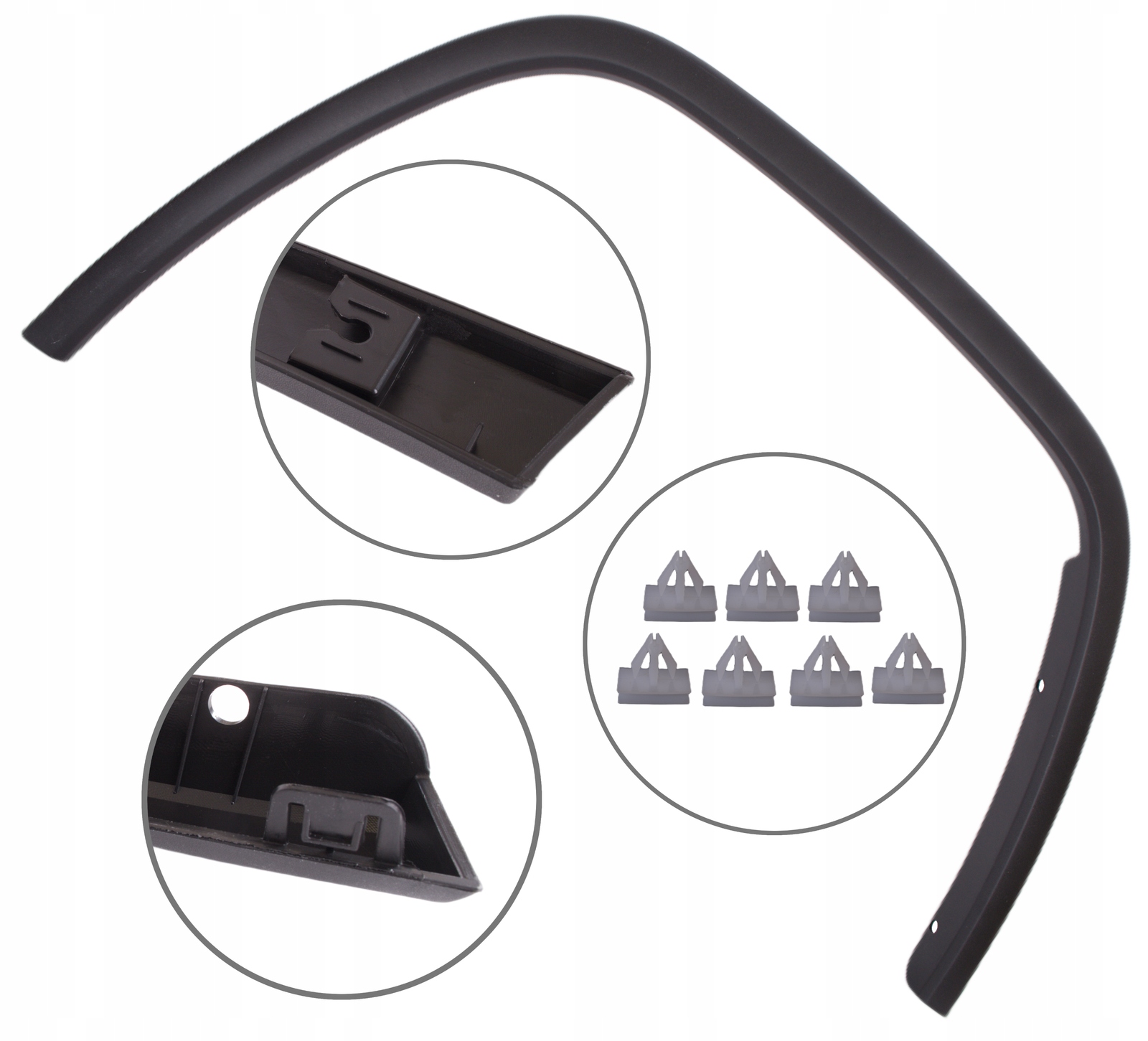 Lišta předního pravého blatníku Jeep Grand Cherokee IV WK2 Černá Struktura