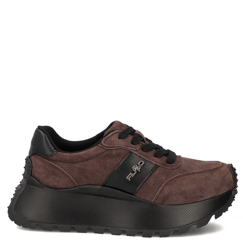 Filippo DP6785 Hnědé Kožené Tenisky 36