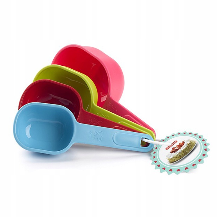 

Zestaw 4 miarek kuchennych 60-80-120-240ml