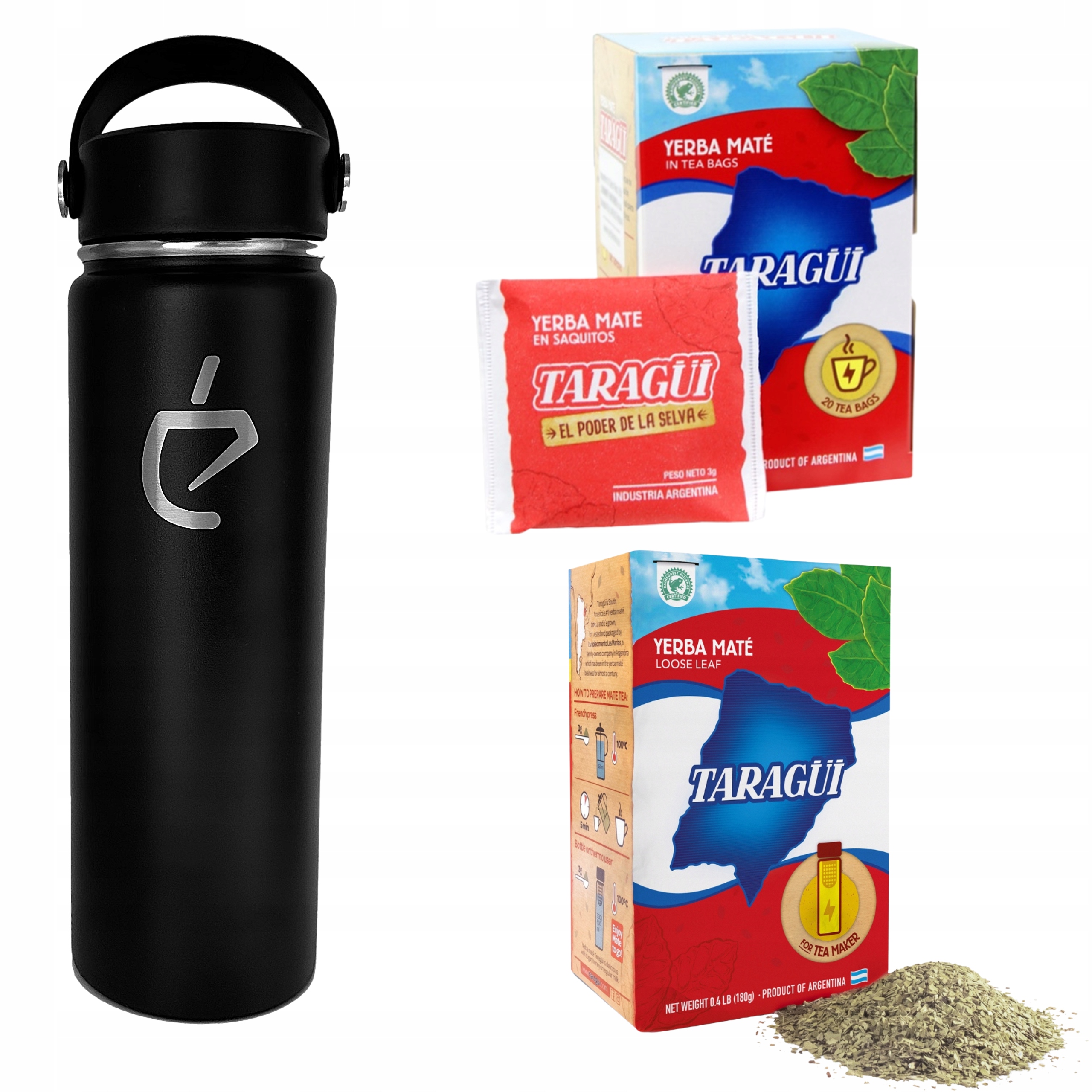 Levně Sada termohrnek čaj yerba mate sáčky