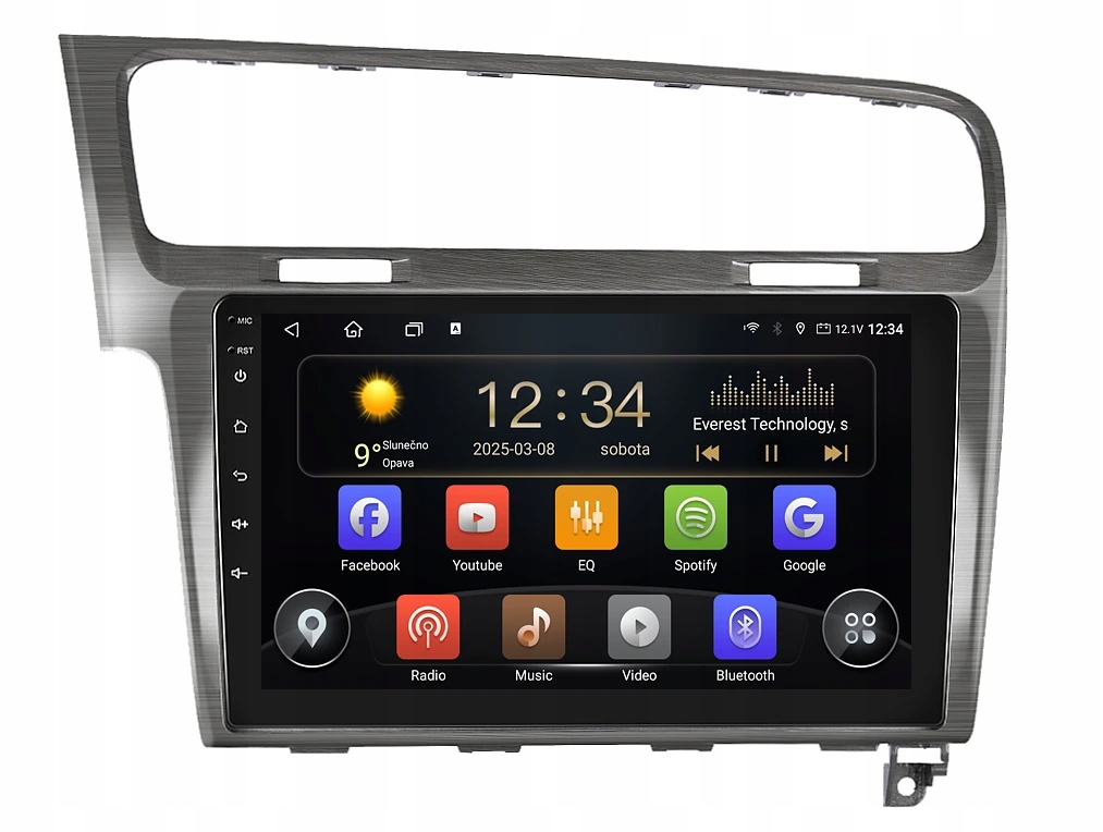 Isudar 2DIN autorádio T72-IEV26 Android, Volkswagen Golf VII
