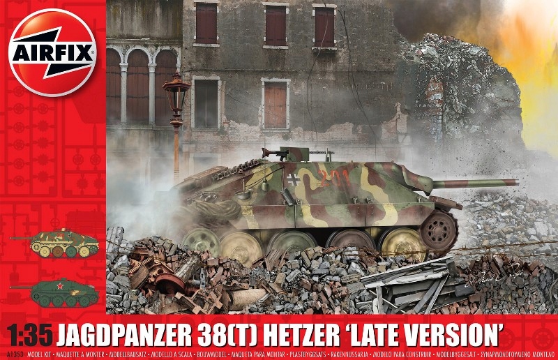 Airfix 1353 Jagdpanzer 38(t) Hetzer pozdní verze 1:35