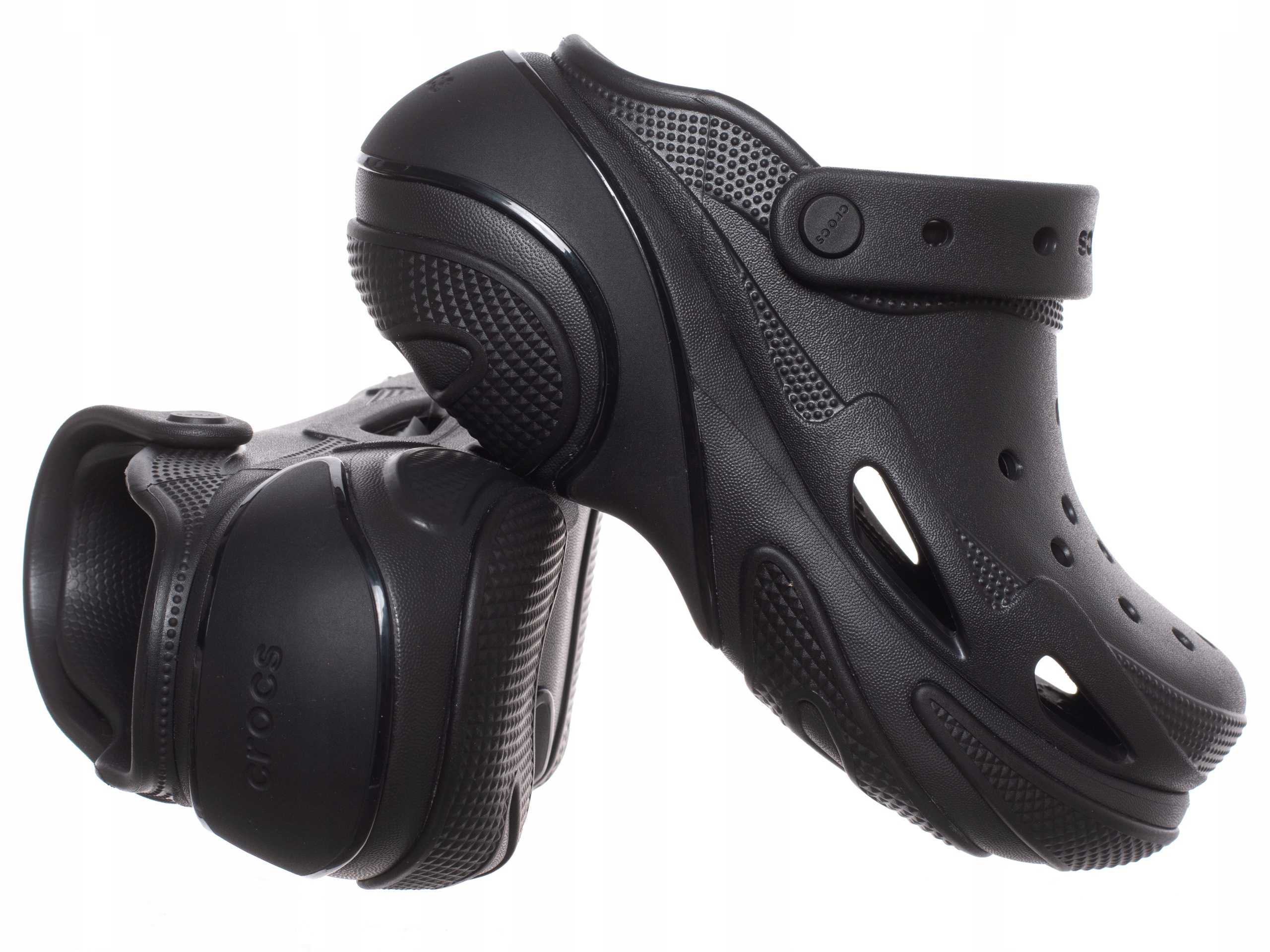 Crocs Nazouváky Na Platformě černé, zasouvací, zahradní, pohodlné
