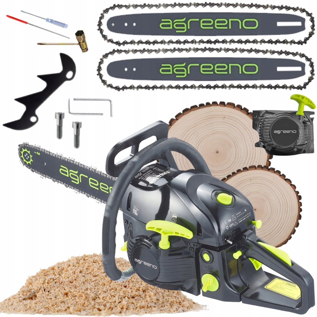 Piła Spalinowa Pilarka Łańcuchowa 5,7km 58cm3 2x łańcuch prowadnica