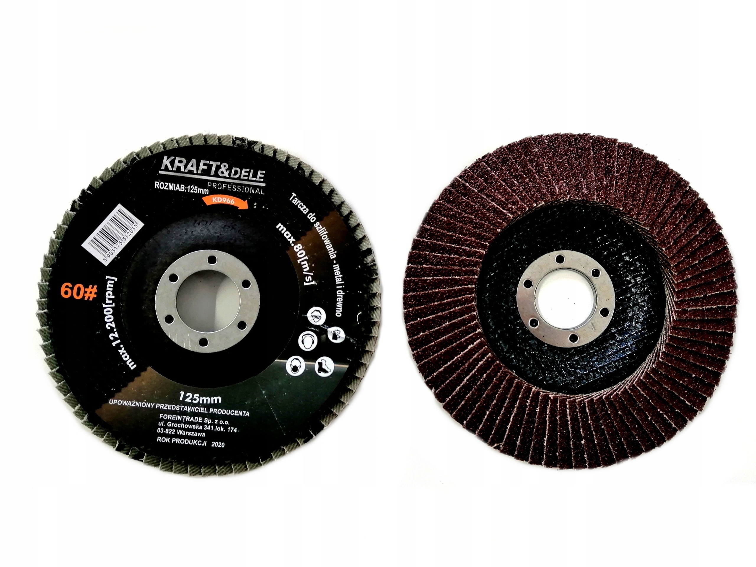 

Tarcza Listkowa Do Usuwania Rdzy 125mm P60 KD966
