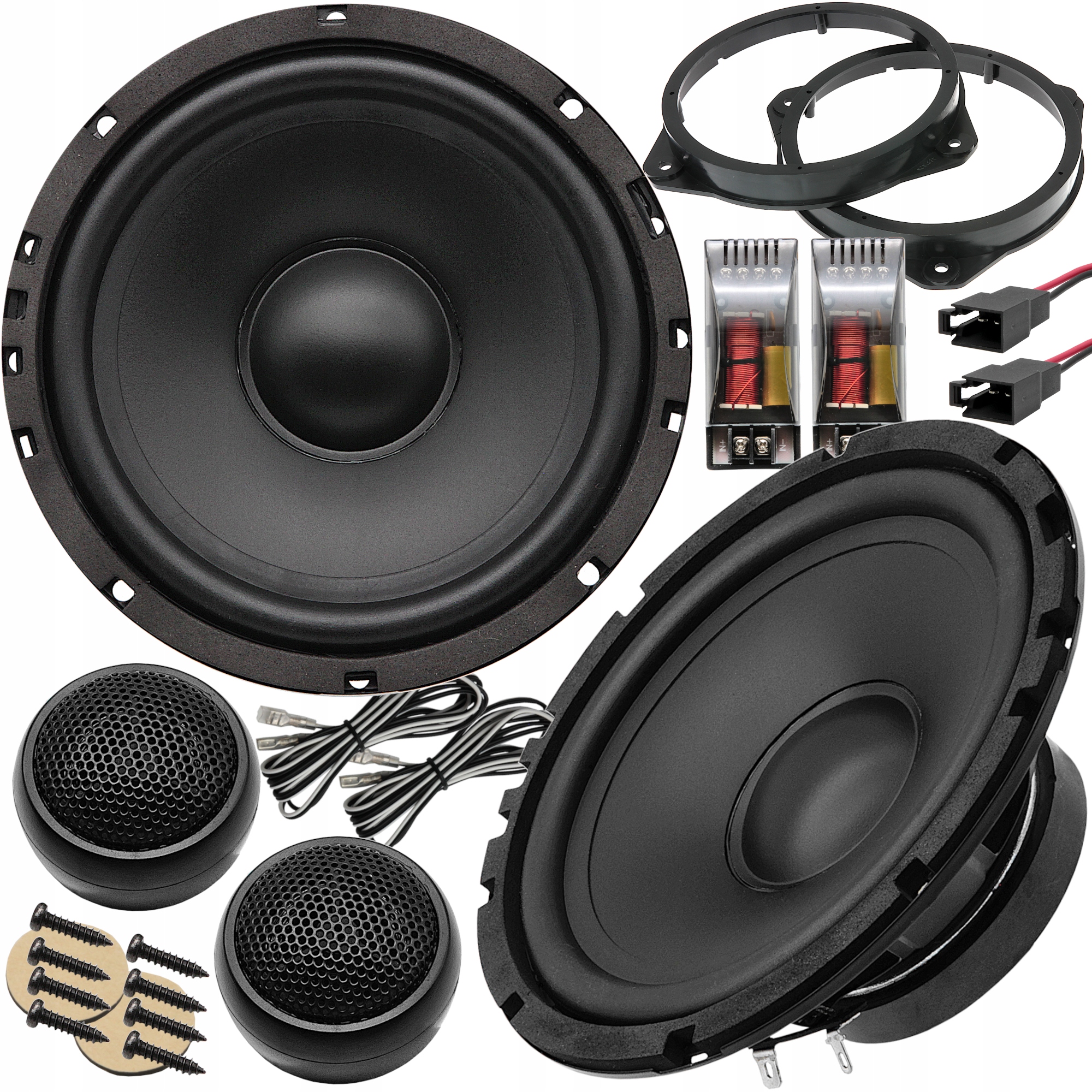 GŁOŚNIKI SAMOCHODOWE DO FIAT PANDA 3 III PRZÓD TYŁ