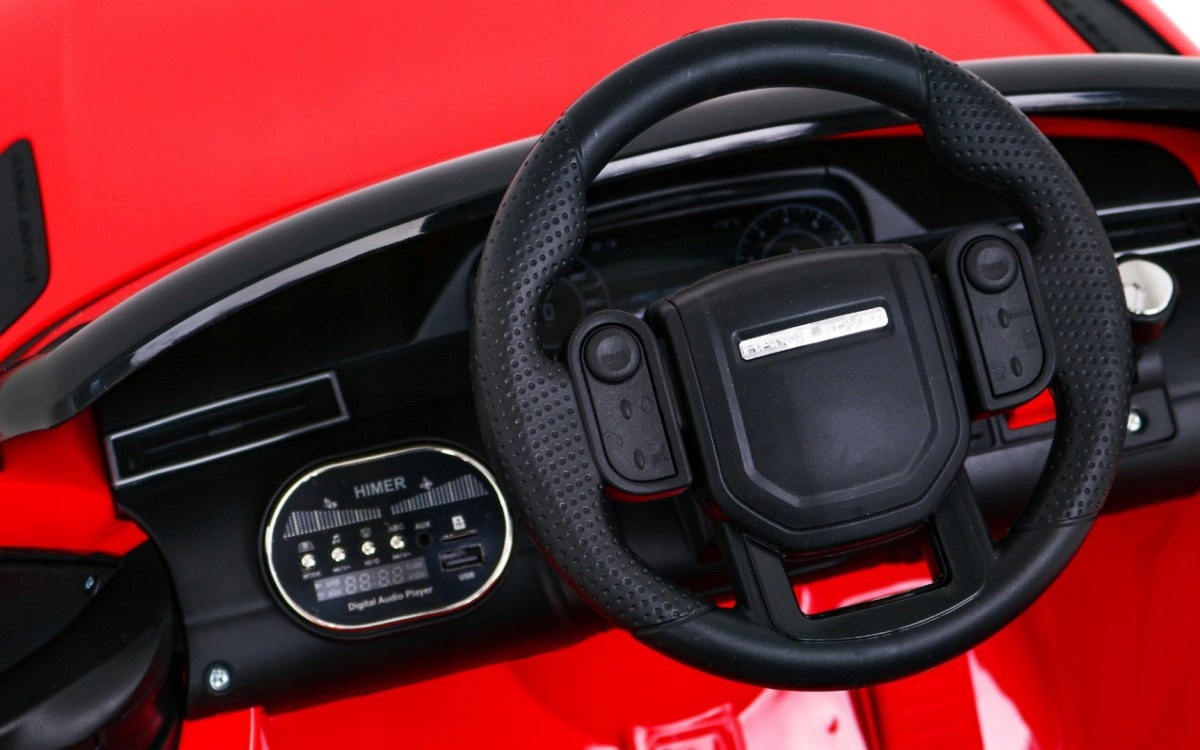 Range Rover Velar na akumulator Czerwony + Pilot + EVA + Wolny Start + MP3 Długość pojazdu 110 cm