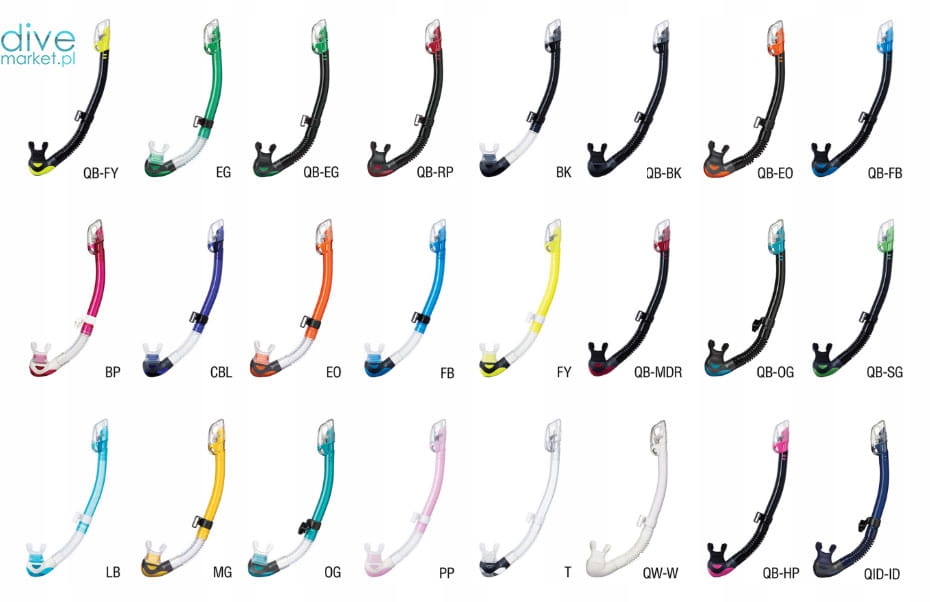 Fajka Tusa Hyperdry Elite II - SP-0101 MG snorkel Model Hyperdry Elite 2