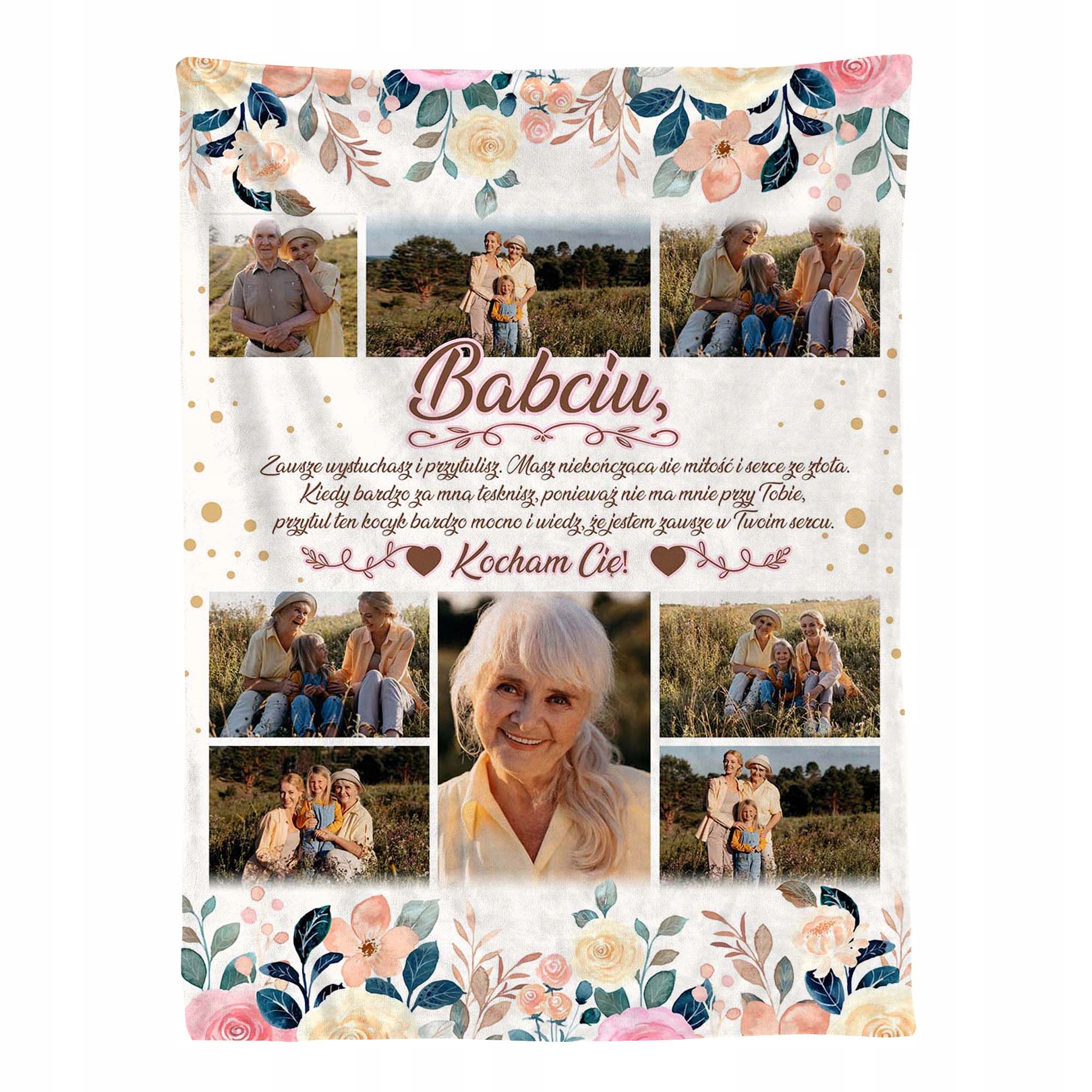 Foto deka s fotografiemi Dárek Různé Příležitosti 120x150 Pro babičku
