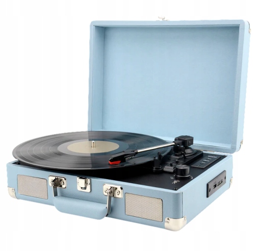 Maginon Gramofón Retro kufor Bt skladanie stereo diskov výstup Rca Usb