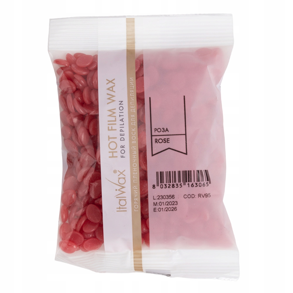 

Wosk Twardy Italwax Dropsy Depilacji Róża 100 G