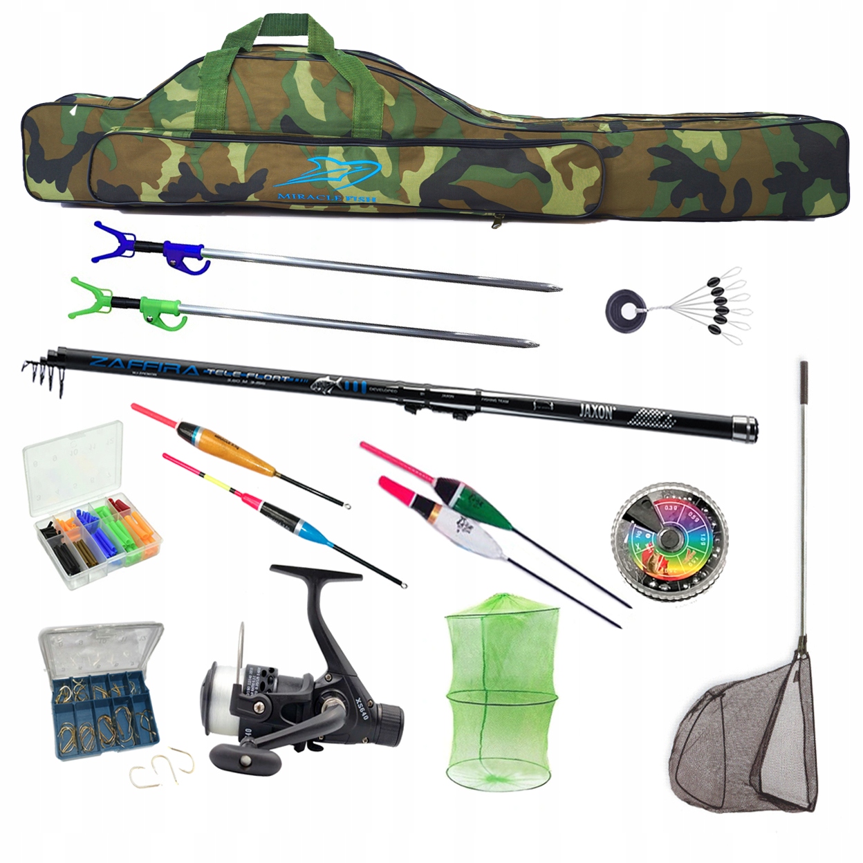 Sada prutů Jaxon 3,6 Naviják Splávek Opěrky pro děti