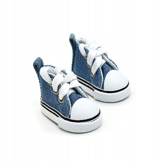 BUTY DLA LALKI MAŁE TRAMPKI SZNUROWANE 5 cm