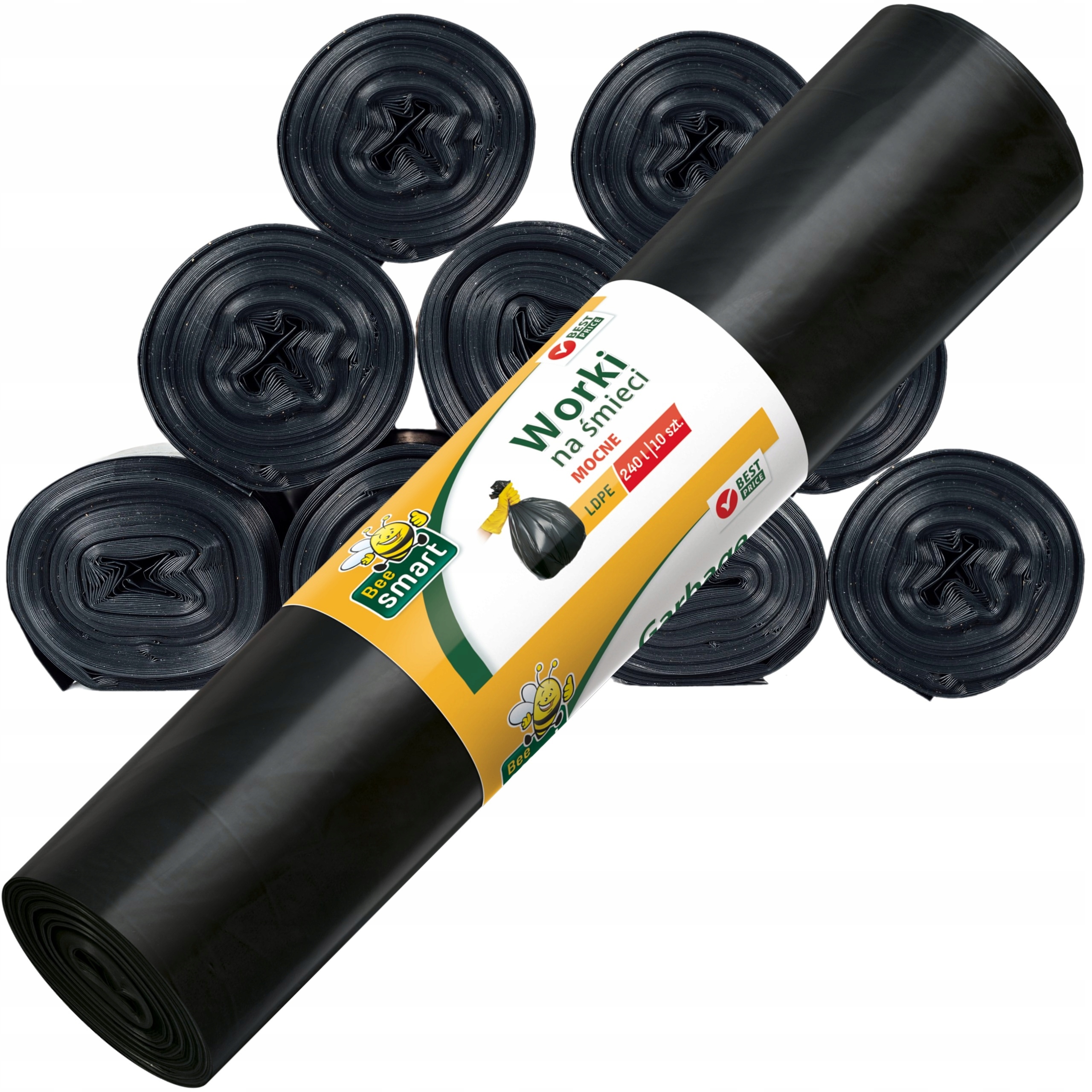 Levně pytle na odpadky Silné Bee Smart 240L 100 ks