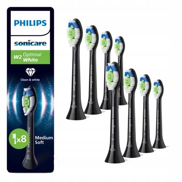 Końcówki do szczoteczki Philips Sonicare W2 Optimal White HX6068/88 8 szt.