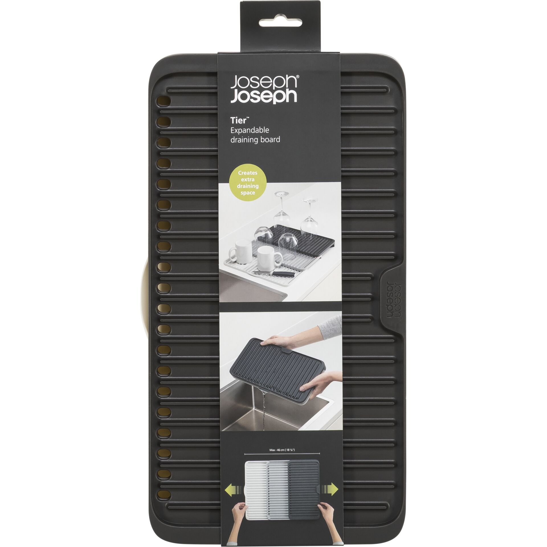 Levně Odkapávací prkénko Joseph Joseph Tier Gray