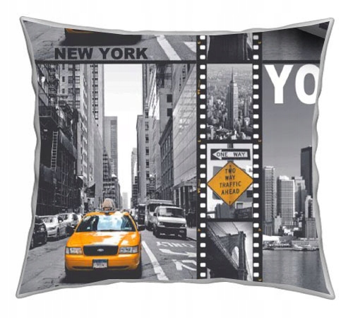 

Poszewka Na Poduszkę Z Bawełny W Nowy Jork 70x80