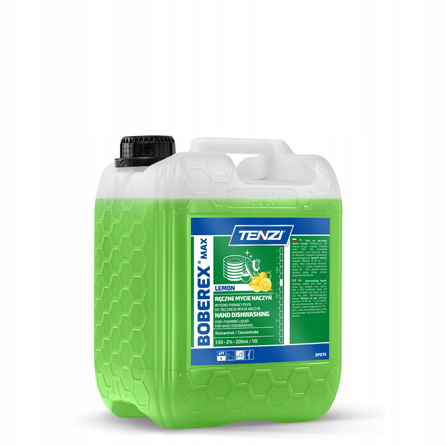 Tekutý Prostředek Na Mytí Nádobí 5 L Citronový, Vysoce Pěnivý, Bez Šmouh, Boberex Max
