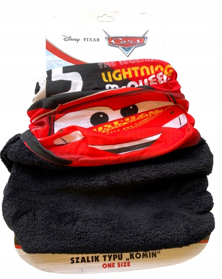 

Komin Dziecięcy Szalik Ciepły Auta Zygzak Mcqueen