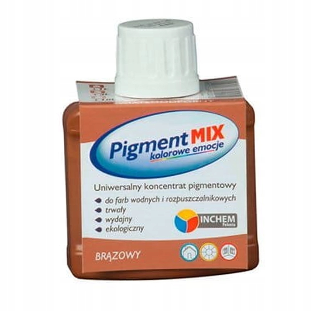 Farba akrylowa PIGMENT Inchem 0,08 l BRĄZOWY BARWNIK