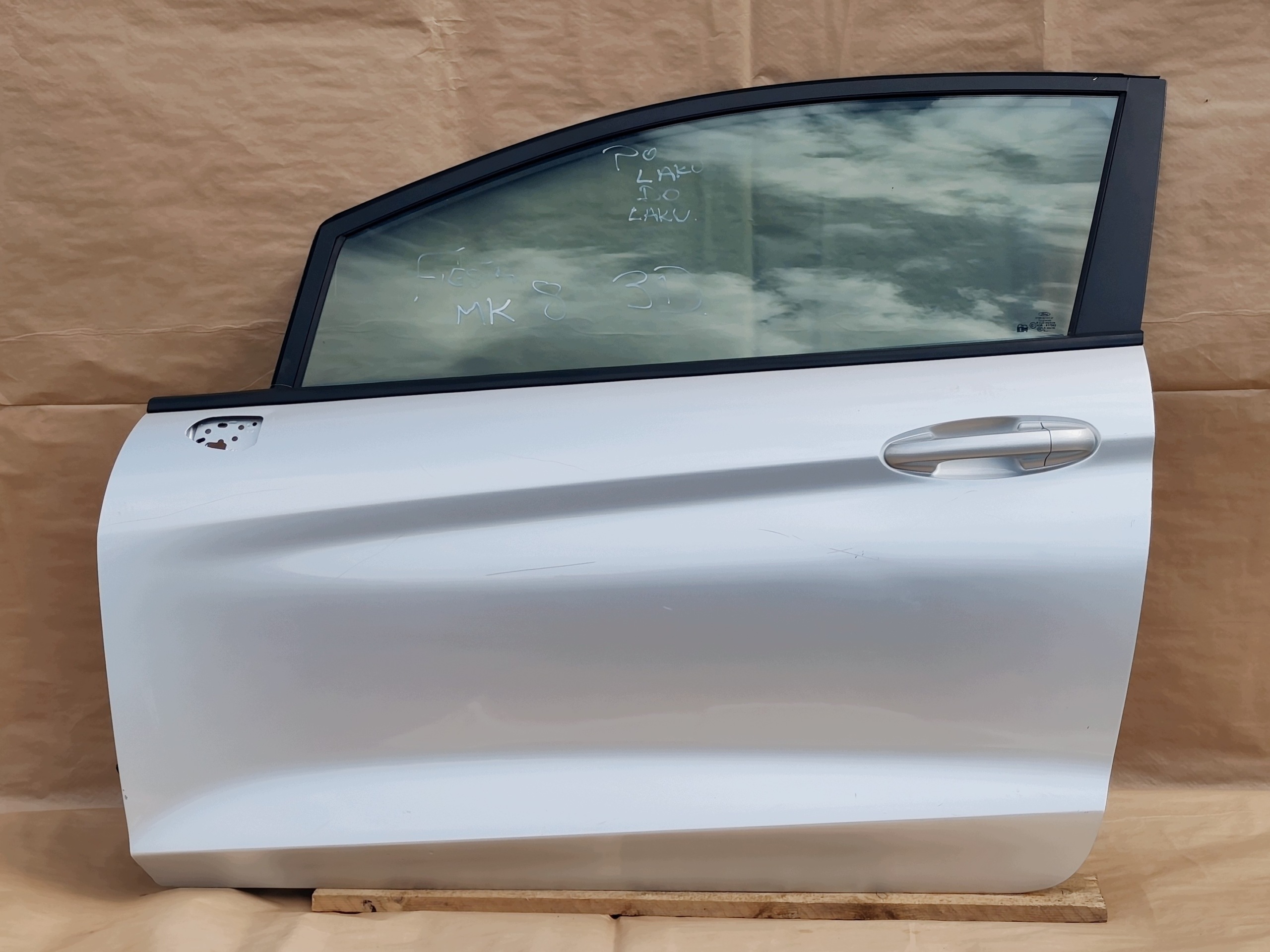 FORD FIESTA MK8 2017-2023 door left front MOONDUST SILVER 3DRZWI