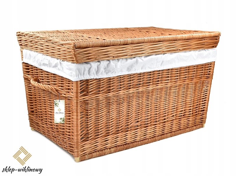 Proutěný kufr, organizér na skladování, úložný prostor Eco, 70 cm