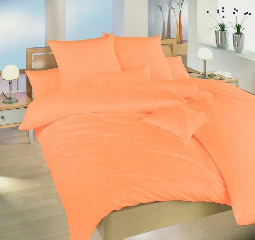 Obliečky damask Lúčne kvety marhuľovej 140x200, 70x90 cm Posledný Kus!!