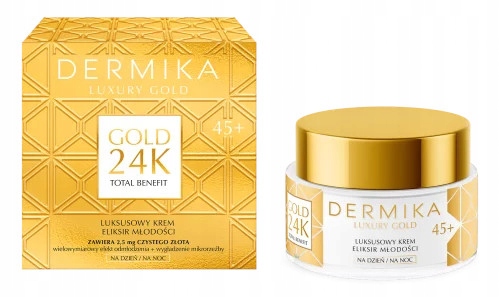 2x Dermika Gold 45+ Eliksir Młodości Ze Złotem