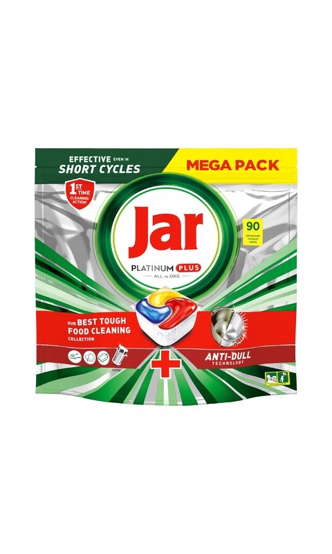 Levně Jar Platinum Plus All In One Kapsle Lemon 90ks