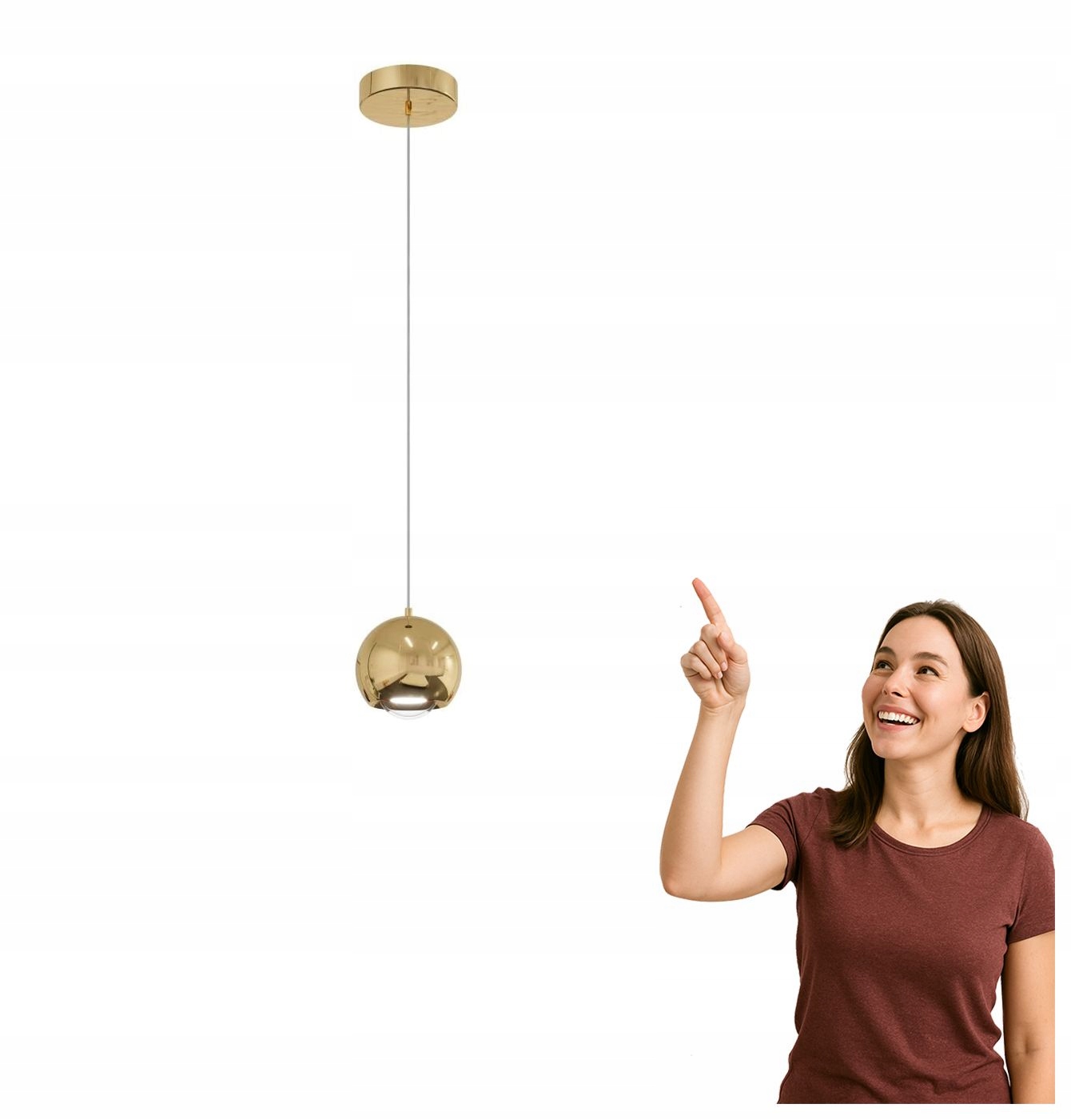 Závesná Led lampa 5W Aurenia PL0122-GD Yaskr